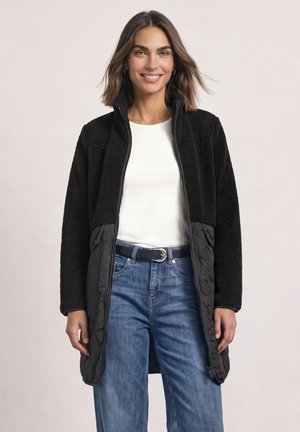Street One, MANTEL MIT STRUKTURMIX UND STEHKRAGEN - Manteau court - black