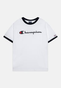 Champion ICONS RINGER CREWNECK - Print T-shirt - white