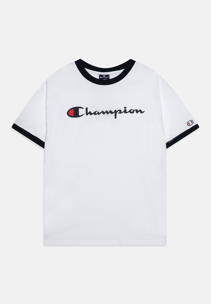 Champion ICONS RINGER CREWNECK - Print T-shirt - white