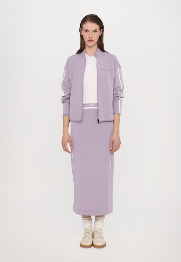 Zip-up sweatshirt - lavender gray4