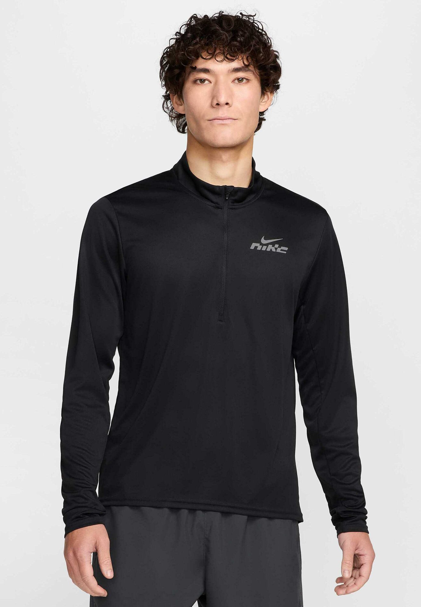 running long sleeve zip pacer top