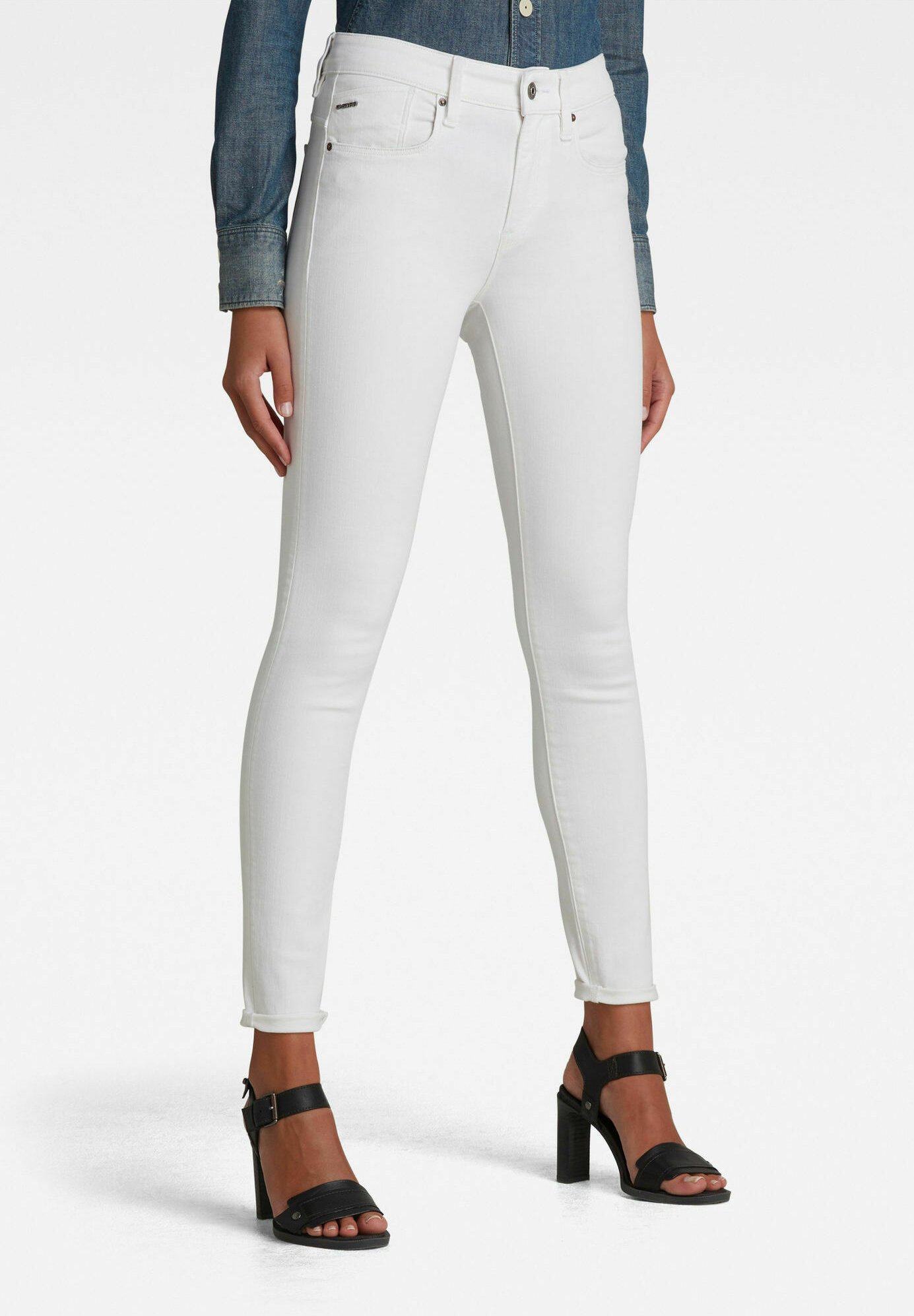 G-Star LHANA - Jeans Skinny Fit - white/Wit denim/whitedenim - Zalando.nl
