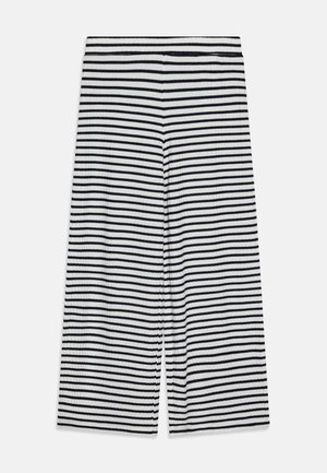 KOGNELLA STRIPED  - Trousers - cloud dancer/night sky
