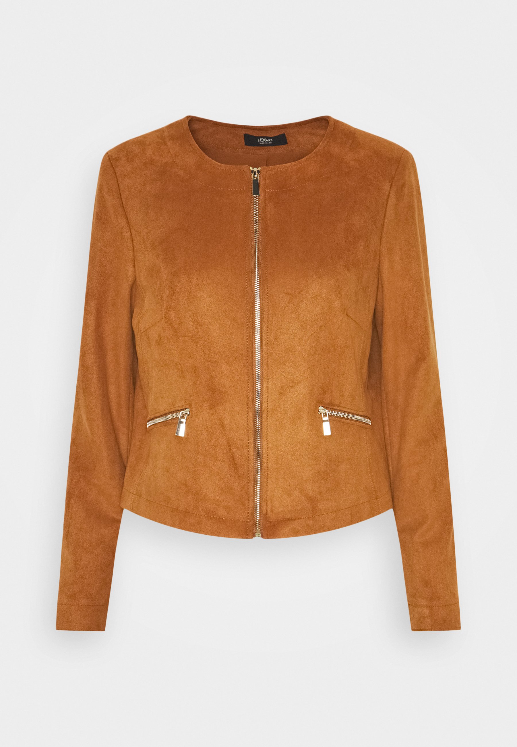 black label leather jacket