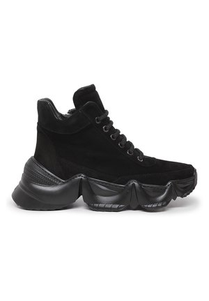 High-top trainers - black