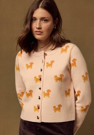 Next, SUPERSOFT CREW NECK LONG SLEEVE CARDIGAN - Cardigan - pink cats