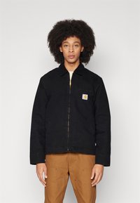 Carhartt WIP DETROIT JACKET - Poletna jakna - black / black aged canvas