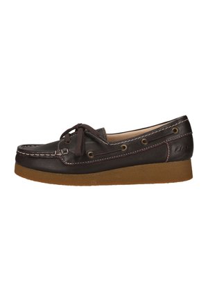 Clarks WALLABEE EVO - Sejlersko - dark brown lea