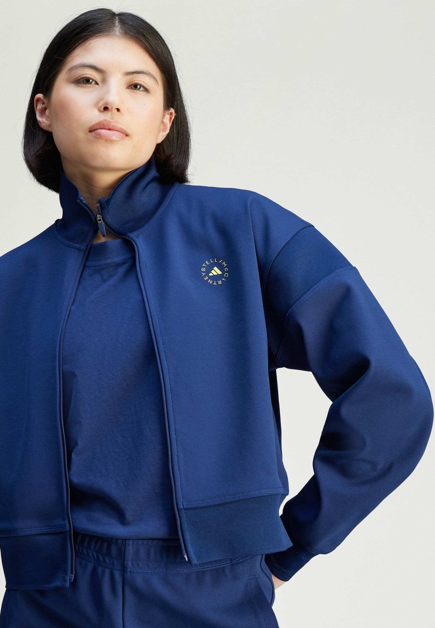 VIP【関税送料無料】希少 STELLA MCCARTNEY NAVY BLUE JACKET WMNS) adidas by Stella McCartney x Long Padded Winter Jacket