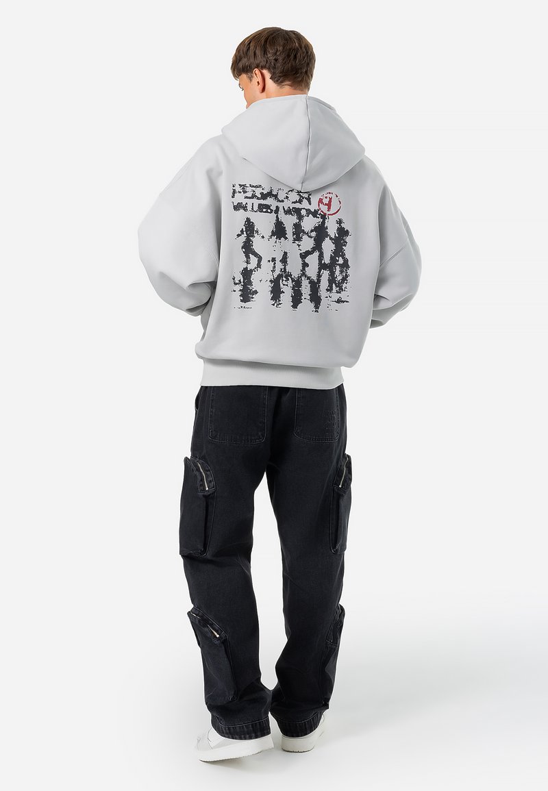 Pegador RIGAD BOXY JACKET - Cipzáras pulóver - washed clear grey