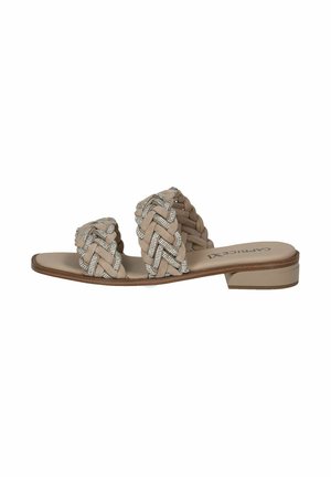 Muiltjes - taupe suede