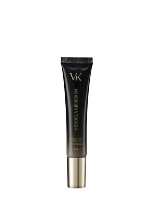 Svart tube av Vendela Kirsebom Daily Love anti-age øyekrem med gullhette og gulltekst, inneholder 15 milliliter.