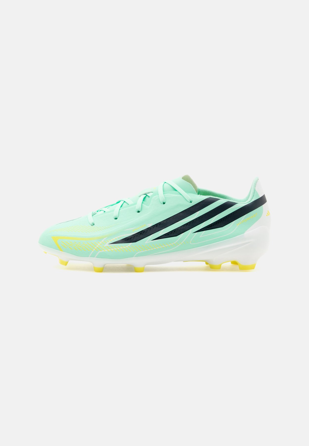 adidas F50 HYPERFAST LEAGUE FG KIDS UNISEX - Botines de fútbol para terreno firme - pulse mint/night navy/solar lemon