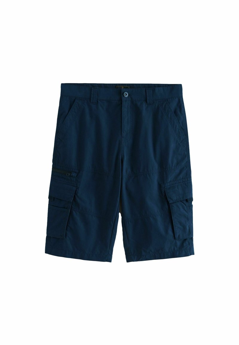 Marine cargo shorts lavet af letvægtsstof, med flere lommer, knaplukning og lige pasform for nem bevægelse.