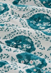 Next Freizeitkleid - white blue woodblock