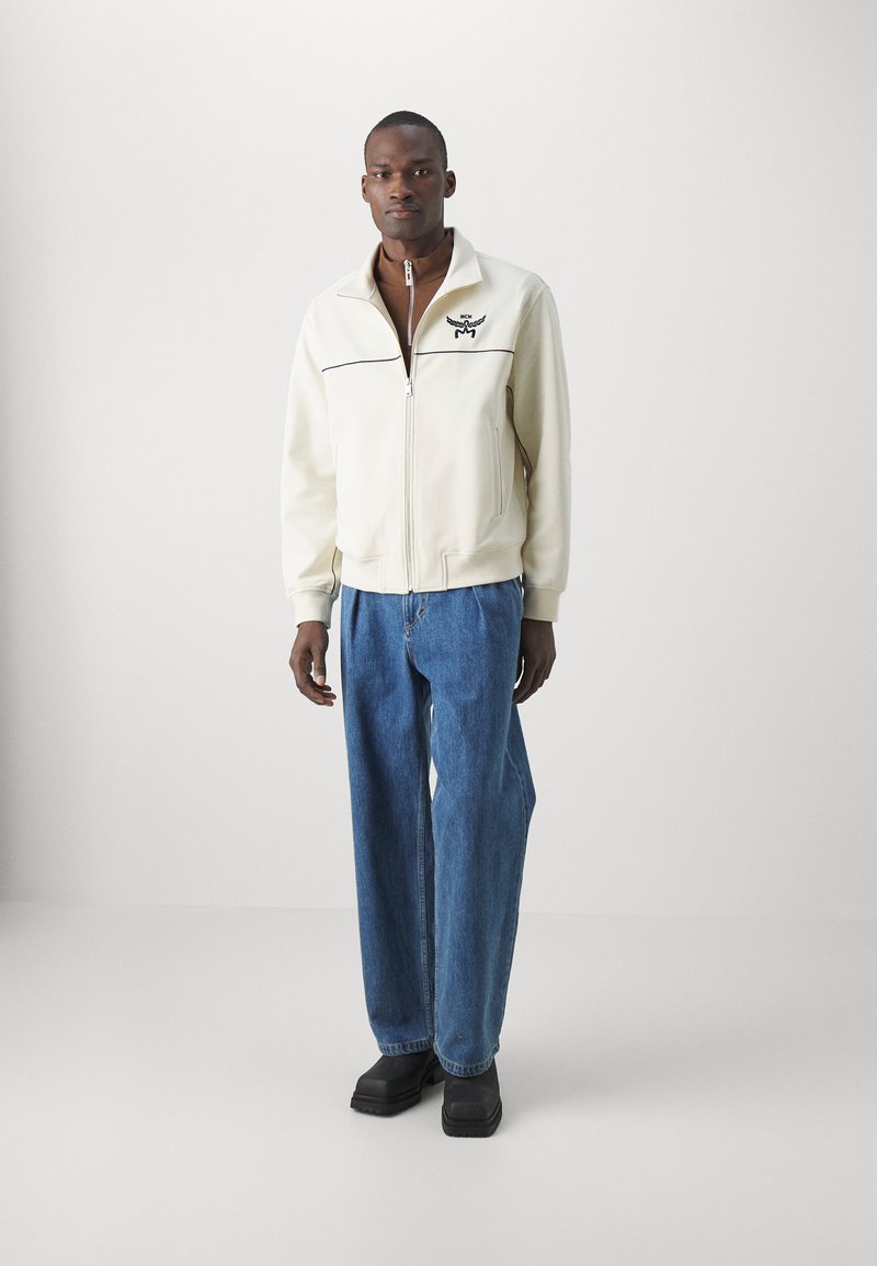 MCM ESSENTIAL PONTE TRACK - Leichte Jacke - ivory/offwhite 
