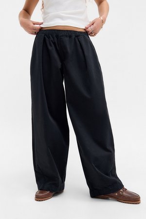 BOBBI PANT - Auduma bikses - black
