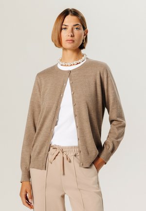 Strickjacke - beige