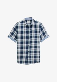 Ausgewählt, indigo mint green check