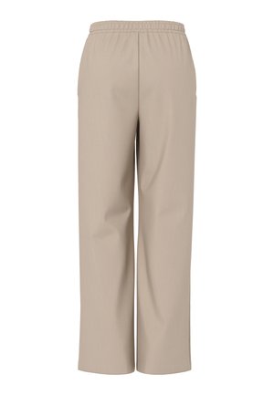 Pieces, PCBOSELLA HW WIDE PANTS NOOS BC - Pantalon classique - white pepper