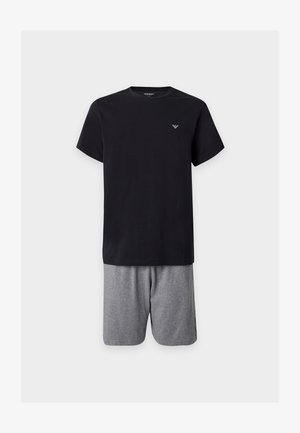Emporio Armani, Σετ πιτζάμας - black/grey melange