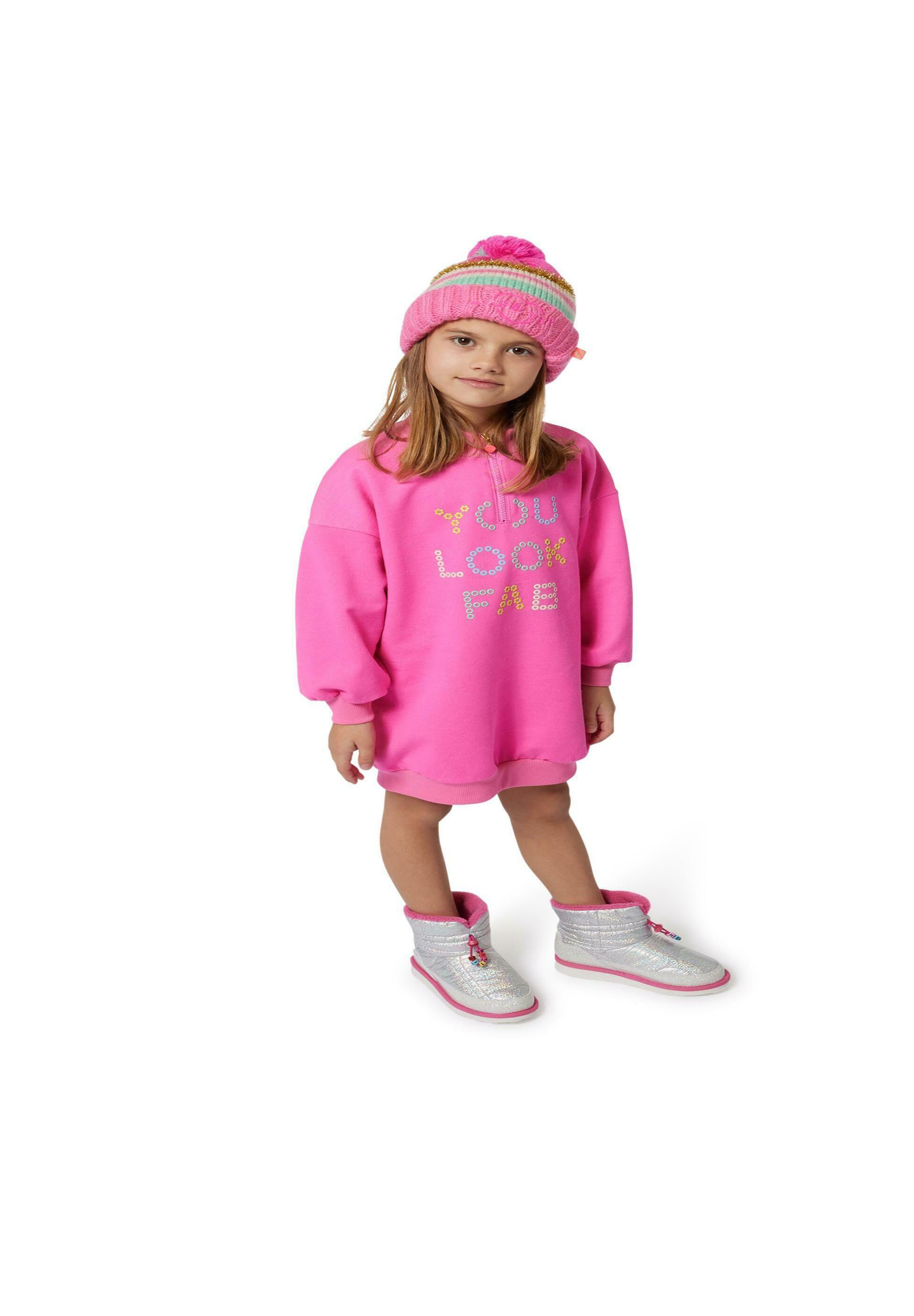 Robe Pull Gymboree Fille 3T - Imprimé Hibou à Pois Rose, Manches Longues, Occasion Très Bon état