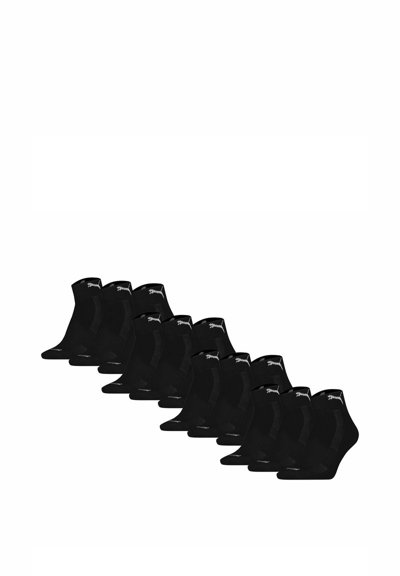 Puma UNISEX QUARTER 12ER PACK - CUSHIONED LOGO - Calze - schwarz