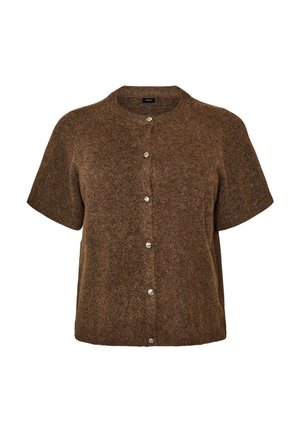 Zizzi, STRICKJACKE MIT KURZEN ÄRMELN - Ζακέτα - braun