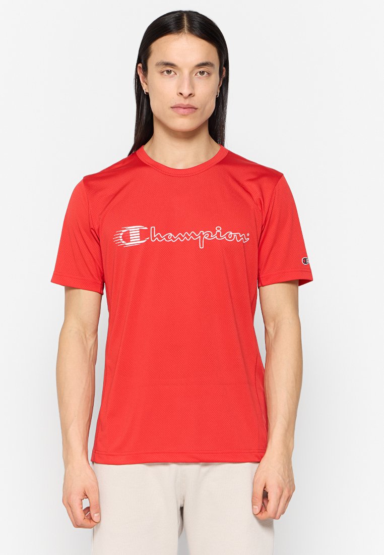 Champion T-shirt print lichtrood