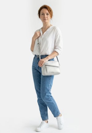 Tamaris, ALESSIA - Cross body bag - mottled light grey