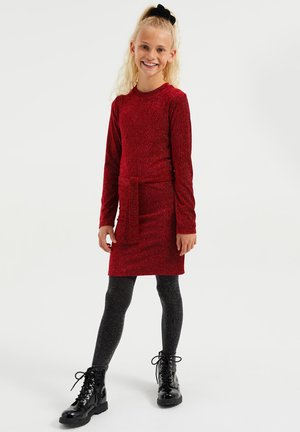 MET PANTERDESSIN - Cocktailjurk - saffron red