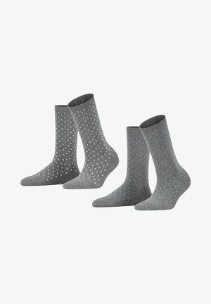 Esprit FINE DOT 2-PACK - Socken - light greymel.