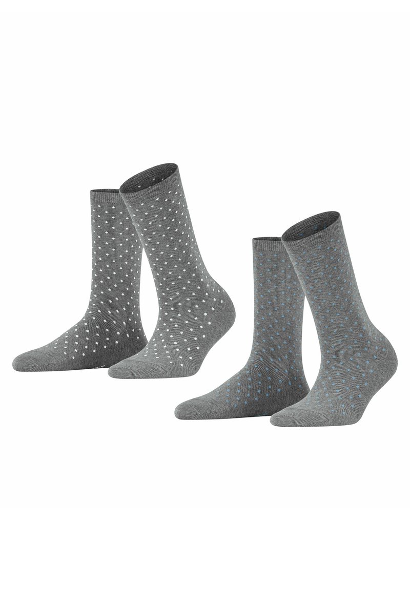 Esprit FINE DOT 2-PACK - Socken - light greymel.
