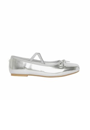 Lipsy REGULAR FIT-FLAT SQUARE TOE - Riemchenballerina - silver