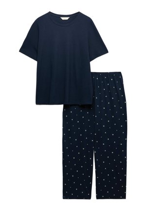 Marks & Spencer, PRINTED CROPPED SET - Pyjama - navy mix