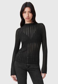 AllSaints AKI LS - Maglietta a manica lunga - black