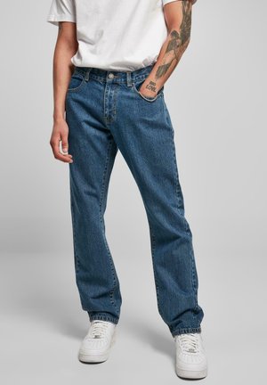 STRAIGHT LEG  - Egyenes szárú farmer - mid indigo washed