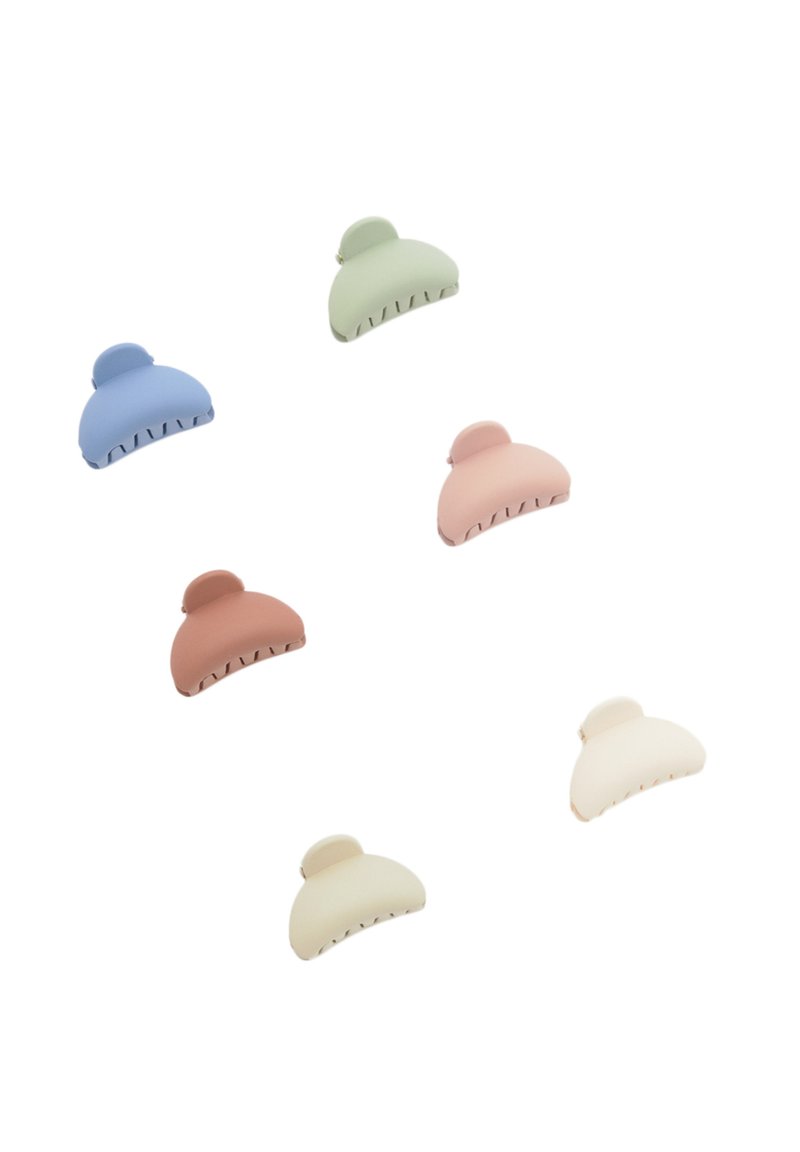 PULL&BEAR PACK OF 6 MATTE CLIPS Hair styling accessory beige