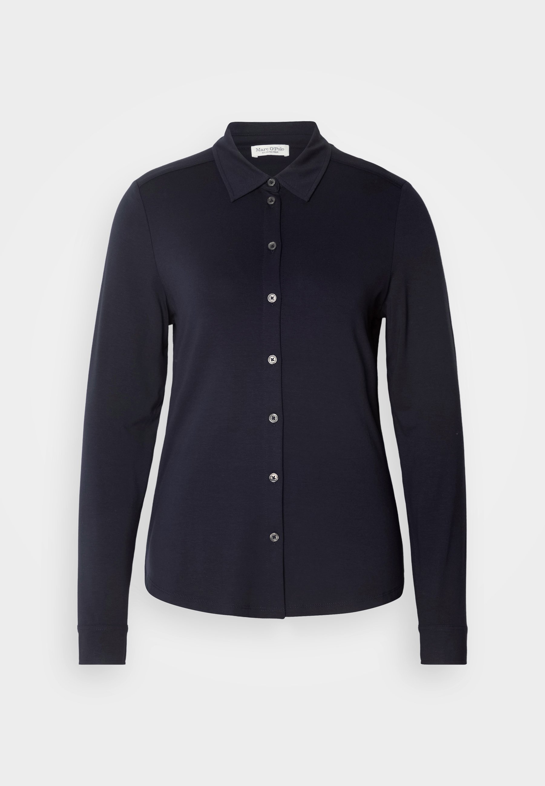 売れ筋商品|||マルコポーロ シャツ レディース トップス LONG SLEEVE COLLAR BUTTON PLACKET - Button-down blouse - manic midnight Marc O'Polo LONG SLEEVE COLLAR BUTTON PLACKET - Button-down