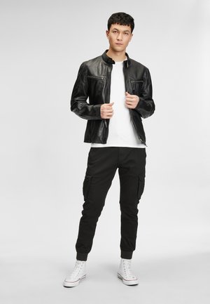 COBY S16 LAKEV - Leather jacket - bio black