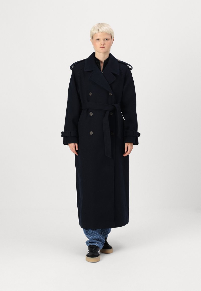 VILA VISOFIE HEAVY MAXI  - Šineļveida mētelis - navy