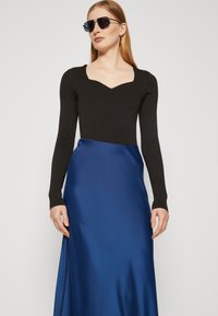 YAS Tall YASPELLA MIDI SKIRT  - A-line skjørt - navy peony
