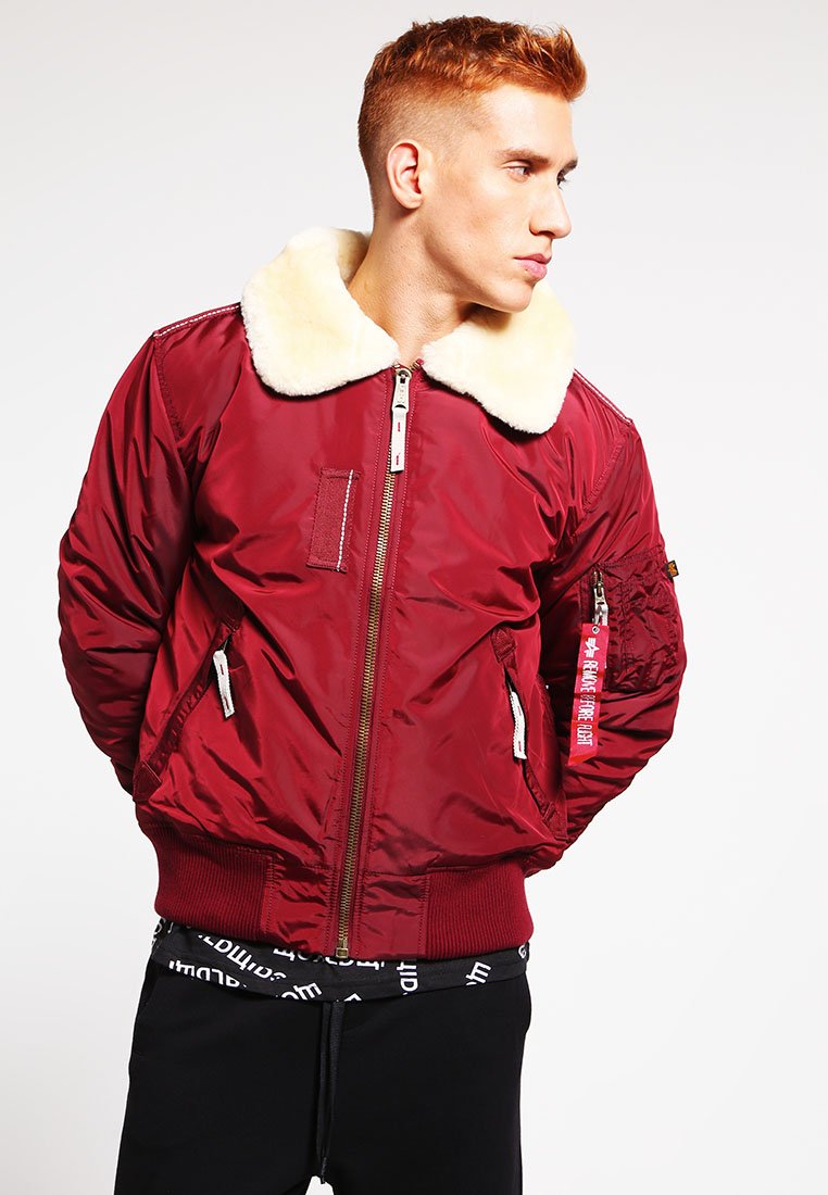 Alpha Industries INJECTOR - Bomberjakke - burgundy