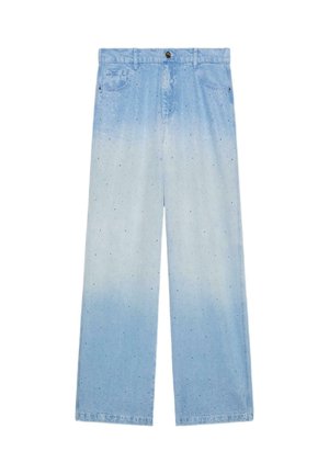 Luisa Viola, JEANS WIDE LEG CON PUNTI LUCE - Wide Leg - azzurro