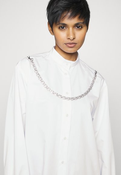 Christopher Kane WEDDING CRYSTAL CHAIN SHIRT - Blúz - white