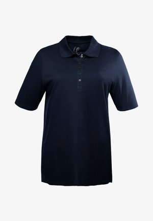 Polo de color navy oscuro con mangas cortas, una tapeta de botones y un cuello clásico. Fabricado con una tela suave y transpirable.