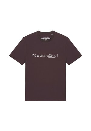 FASS DAS NICHT AN - T-shirt print - red brown