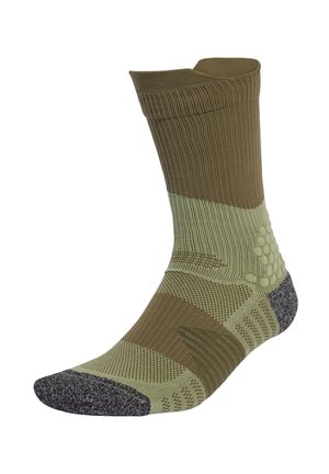 HERMANOS - Sports socks - olive strata tent green reflective silver