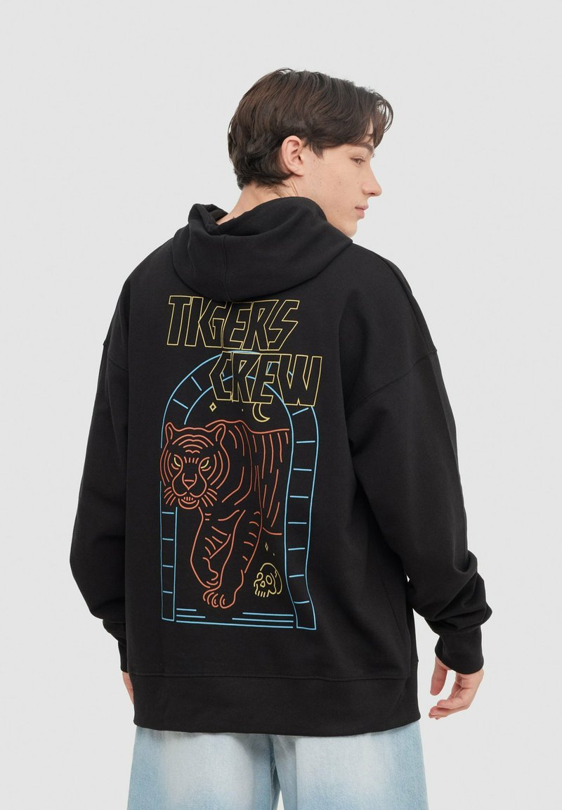 INSIDE TIGERS CREW - Jersey con capucha - black