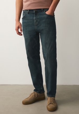 Next, REGULAR FIT - REGULAR TAPERED FIT CLASSIC STRETCH JEANS  . - Jeans Tapered Fit - blue green tint crosshatch